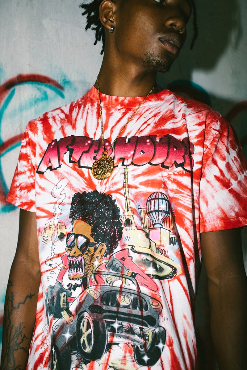 the weeknd readymade collaboration after hours tie dye tees hbx