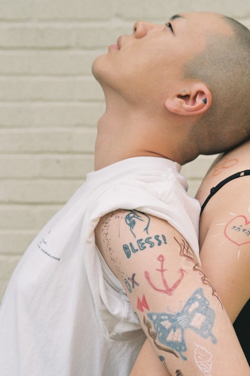 hyukoh uz eye opening liner summer campaign tattoos inclusivity men's beauty