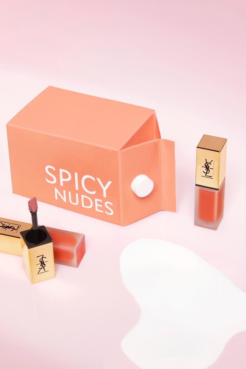 ysl yves saint laurent beauty milk tea collection lipstick lip gloss oil makeup beauty
