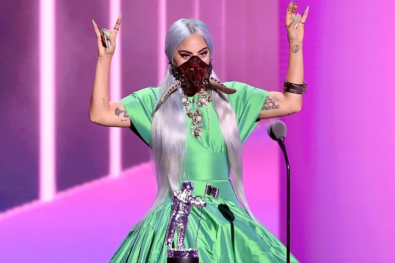 2020 mtv vmas red carpet best looks lady gaga mask