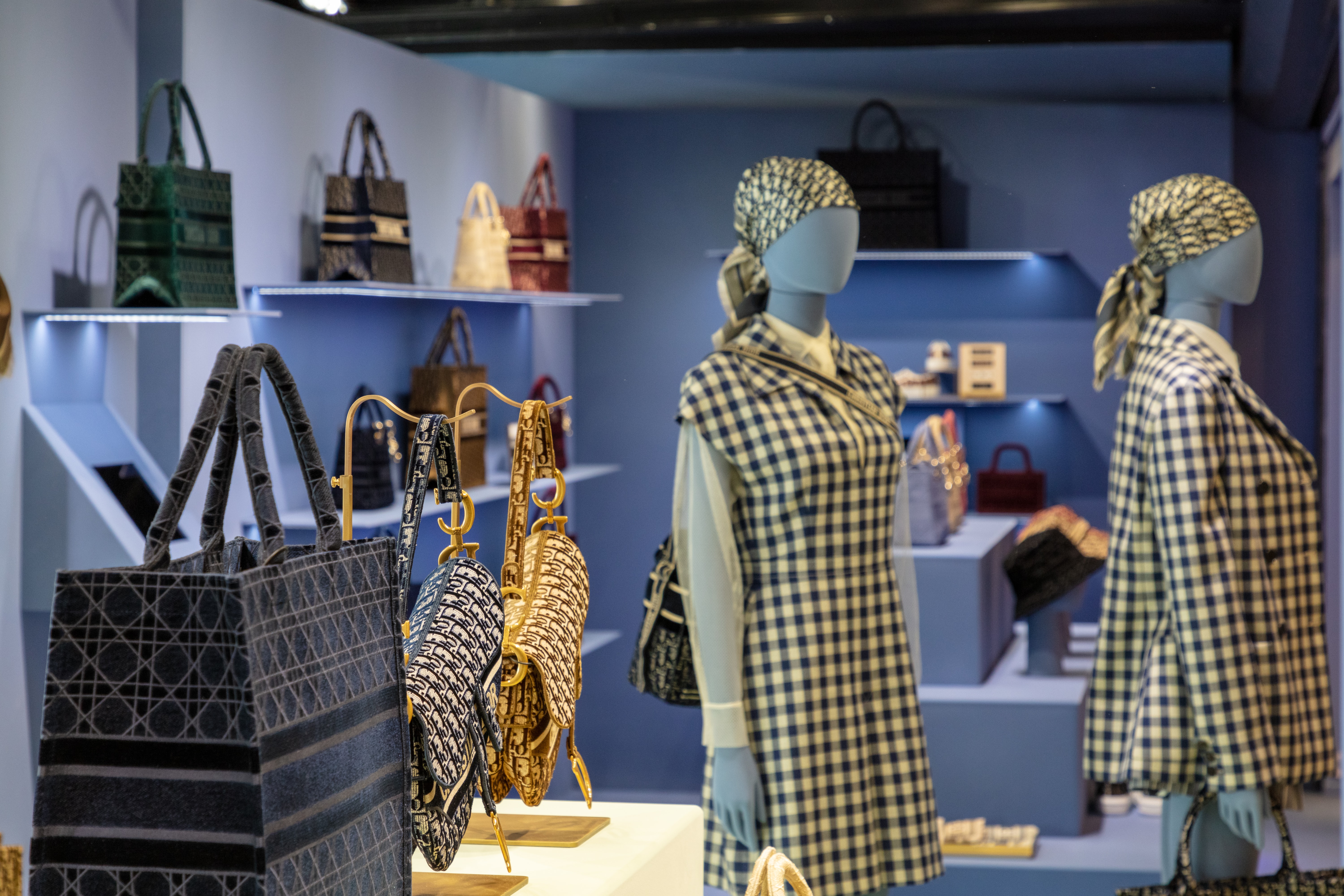 Dior Harrods London Pop-Up Exclusive Collection Accessories Monogram Print Bags Hats