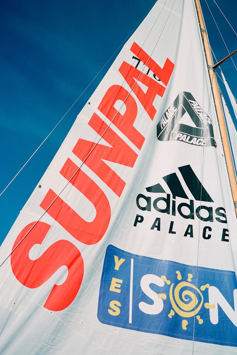 adidas palace sunpal collaboration full lookbook caps goggles t-shirts shorts water shoes release date