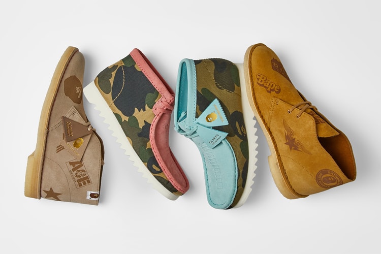 BAPE x Clarks Originals Rework the Classic Wallabee and Desert Boot Silhouettes