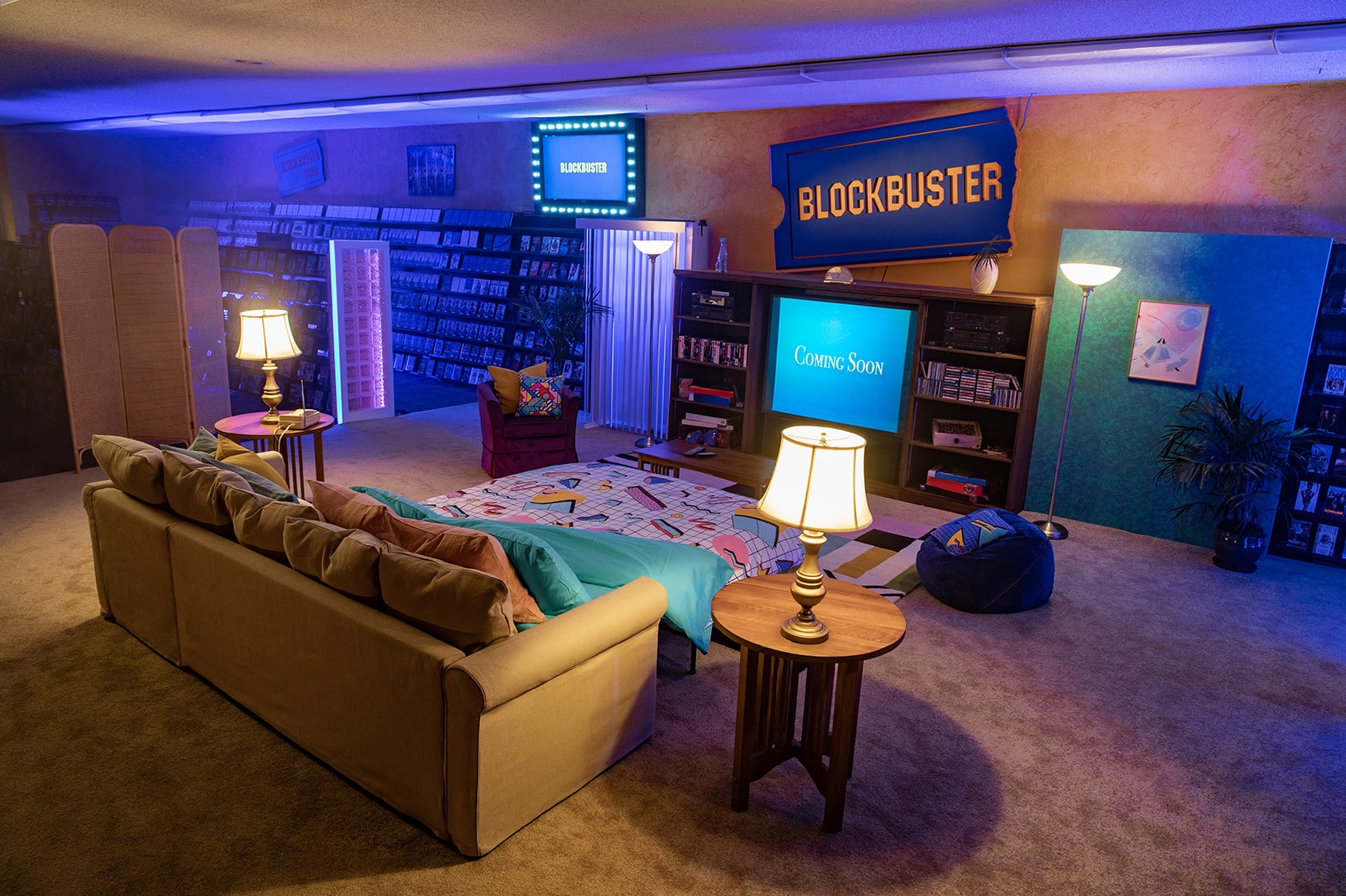 blockbuster store airbnb worlds last booking oregon bend rent price movie night 