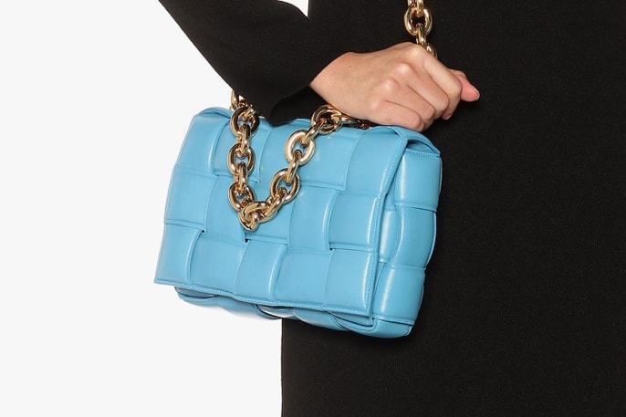 Bottega Veneta Splashes Its Chain Cassette Bag With "Swimming Pool-Gold"