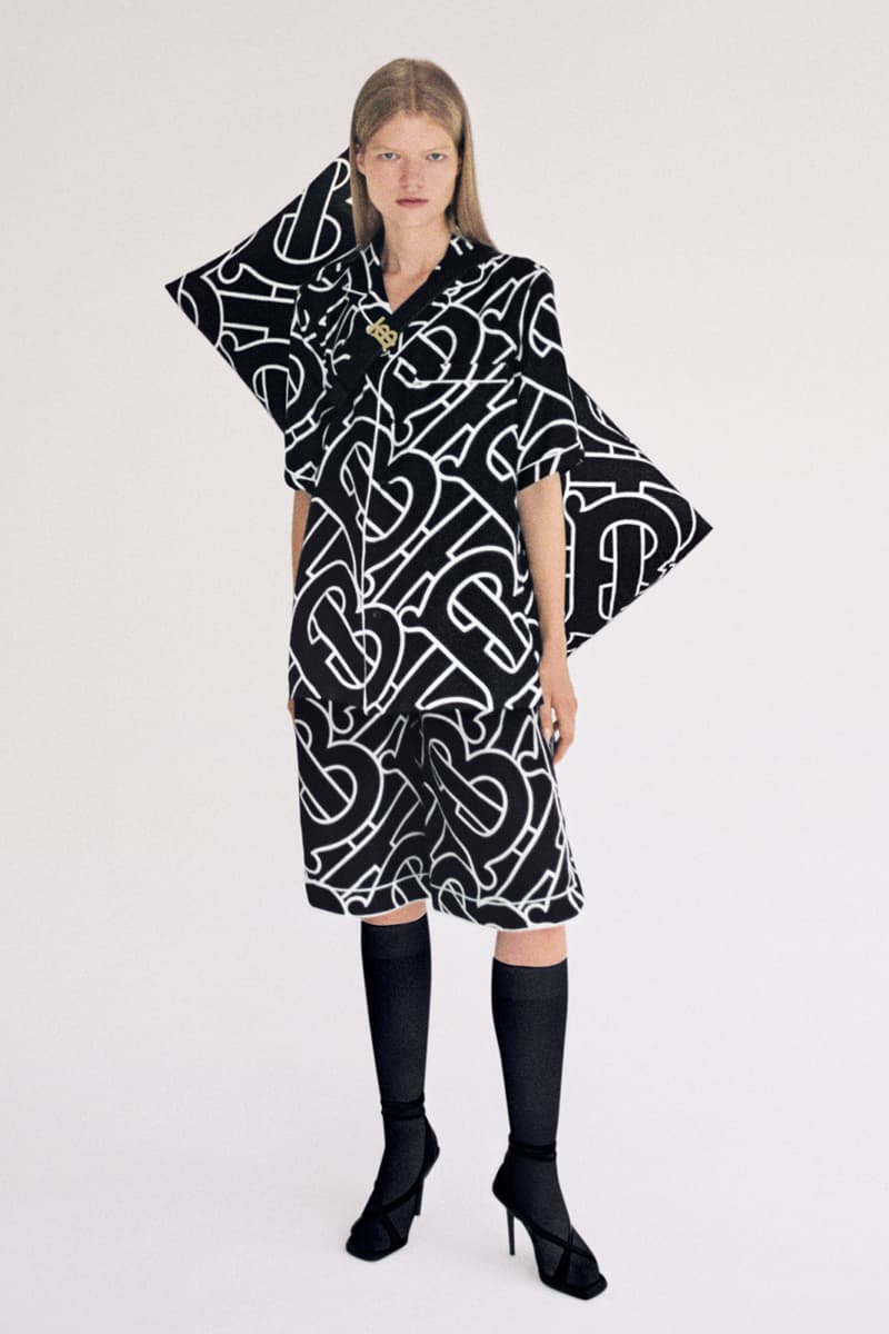 burberry b series silk pajamas pillows monogram logo sleep release instagram wechat
