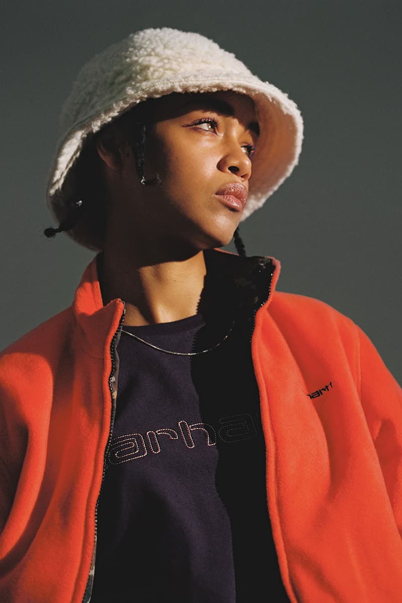 carhartt wip fall winter womenswear lookbook gore-tex bucket hats jackets jumpsuits 