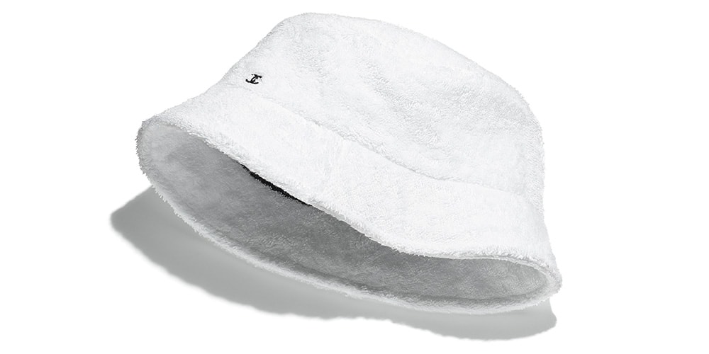 Keep It Casual With Chanel's Terrycloth Logo Bucket Hats