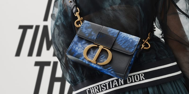 dior tie dye saddle bag