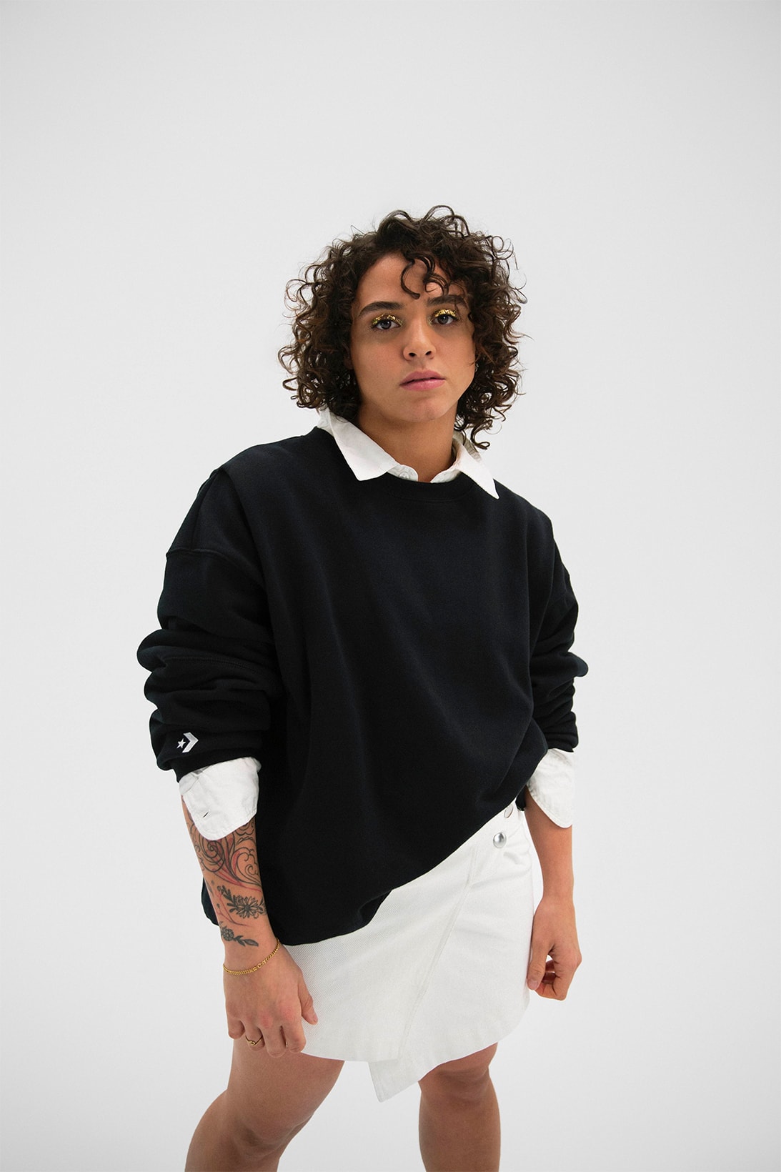 converse shapes genderless apparel collection hoodies crew neck sweaters lookbook