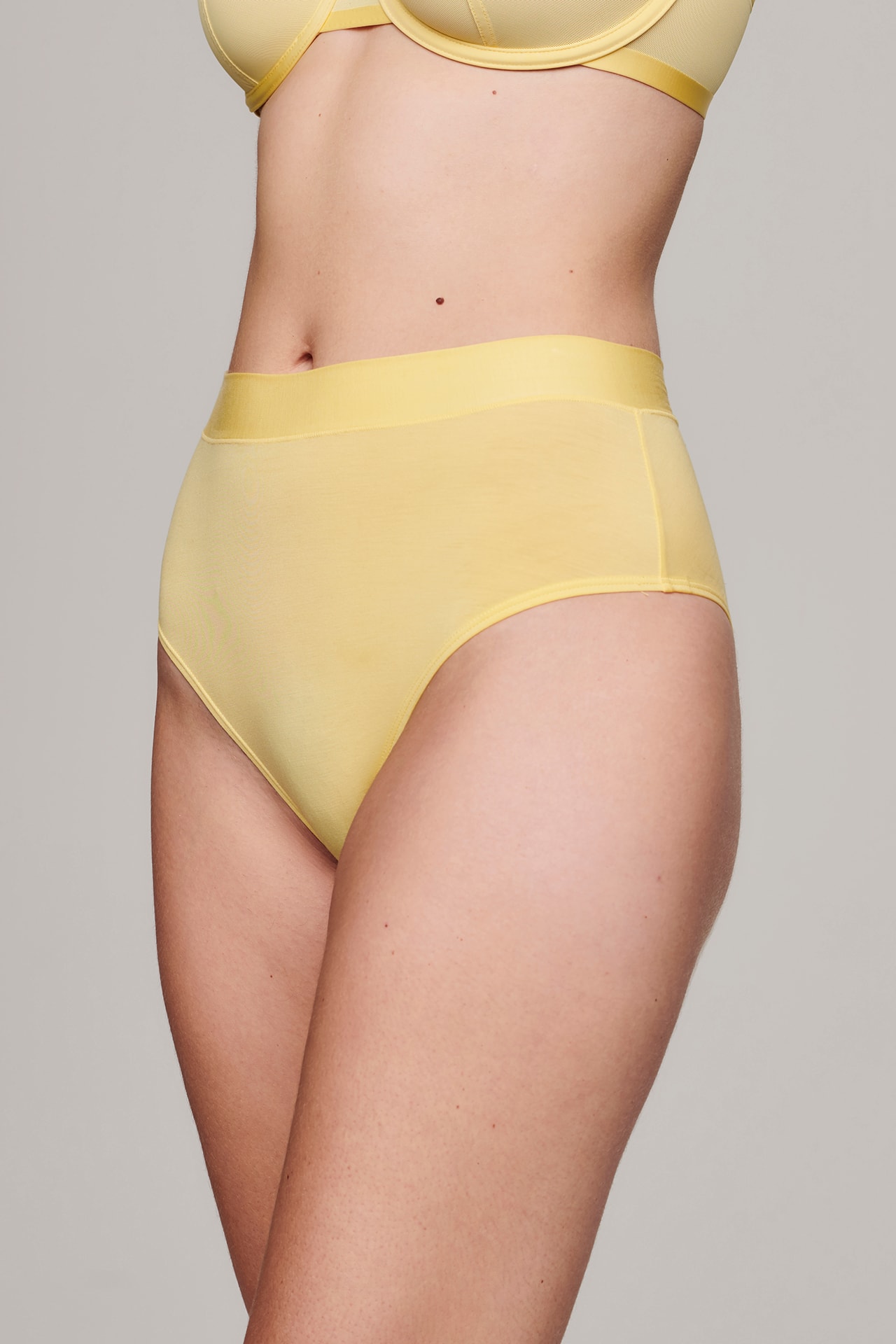 Cuup Citrine Pastel Yellow The Highwaist Panties Underwear Lingerie