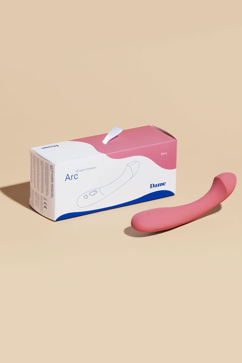 dame products arc vibrator sex toy blue health wellness pleasure