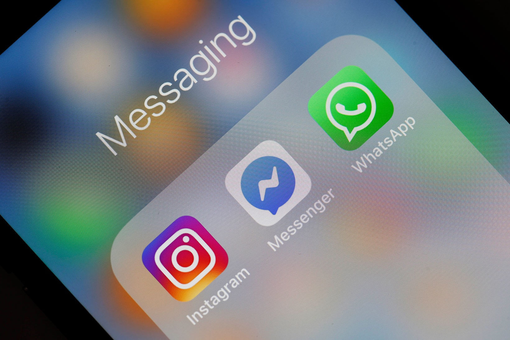 Facebook Messenger Instagram App Logo Screen