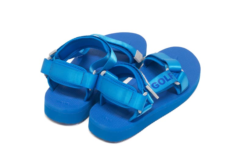 Golf Wang Suicoke DEPA Velcro Strap cross sandals Blue Tyler the Creator Collaboration