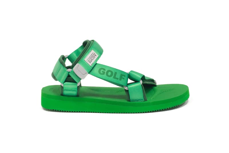 Golf Wang Suicoke DEPA Velcro Strap cross sandals Green Tyler the Creator Collaboration