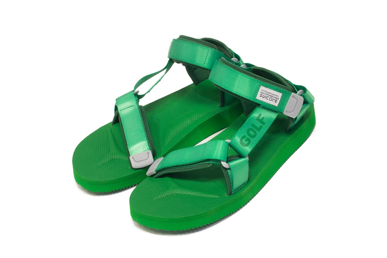 Golf Wang Suicoke DEPA Velcro Strap Sandals Green Tyler the Creator Collaboration