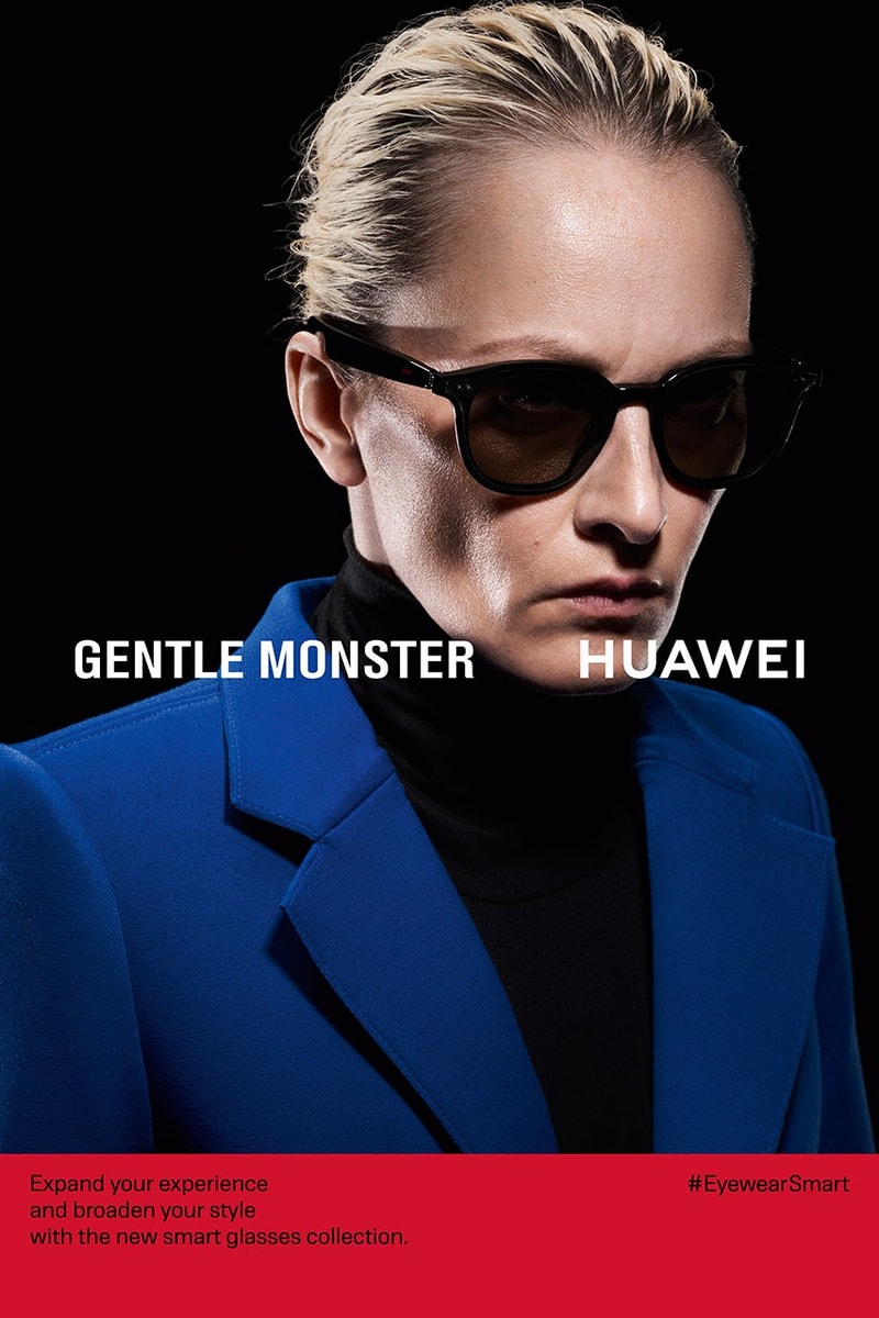 gentle monster huawei touch control speaker earphones sunglasses eyewear collaboration release 