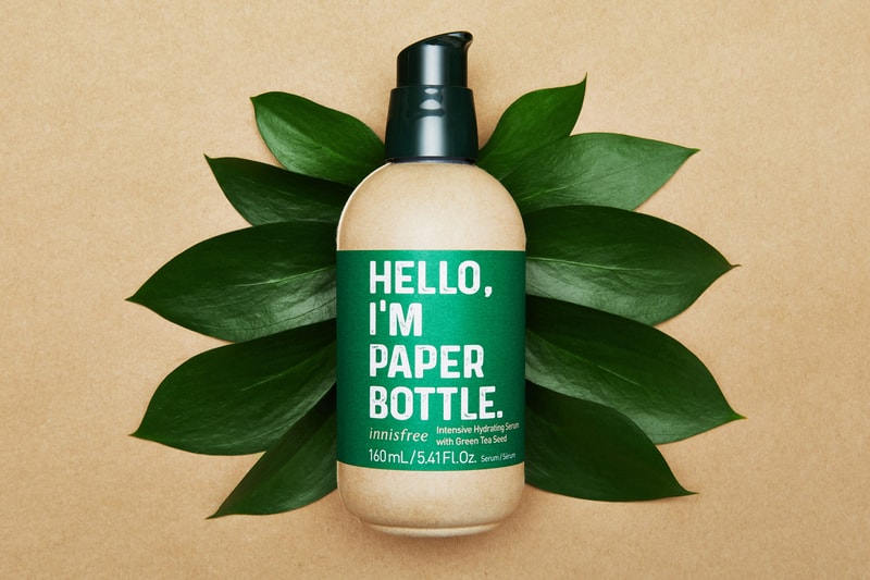 innisfree launches green tea serum new paper edition bottle