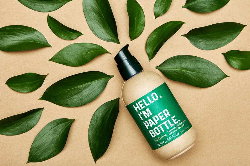 innisfree launches green tea serum new paper edition bottle