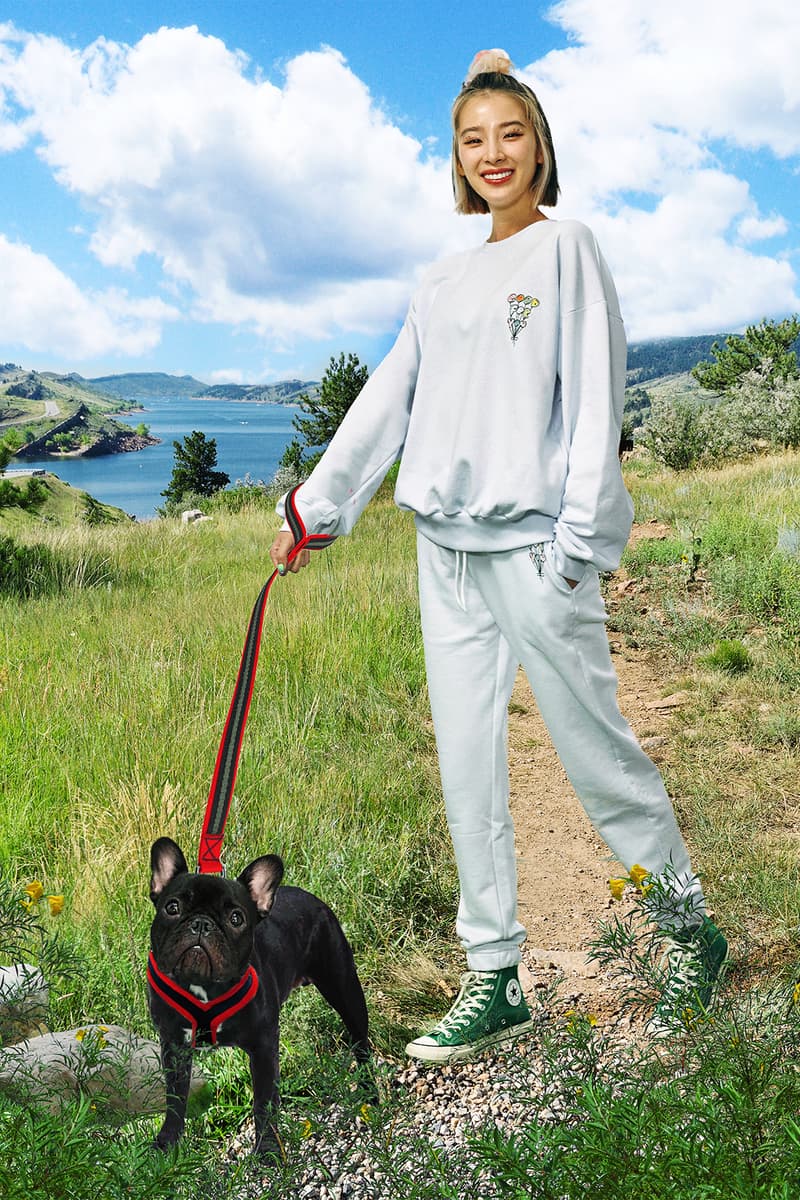 irene kim ireneisgood label spring summer 2021 collection denim jackets hoodies outerwear knitwear pastel tie dye