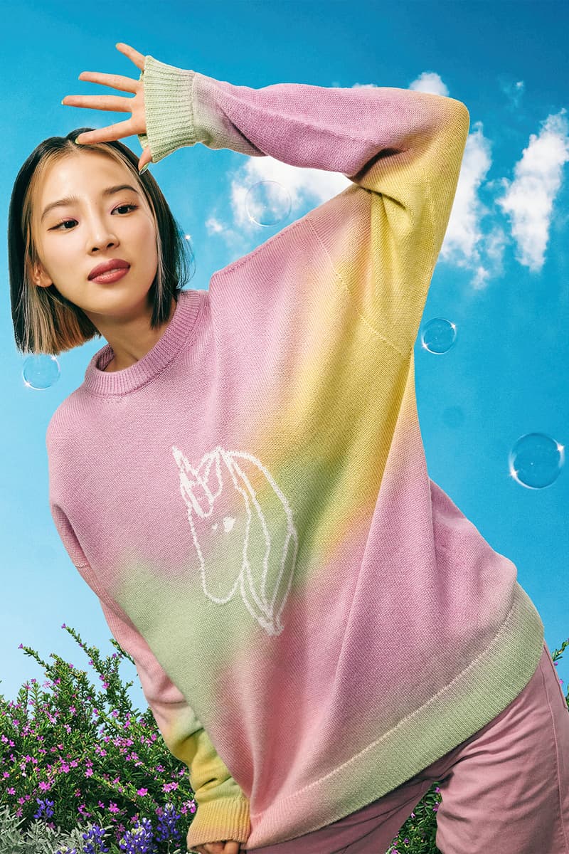 irene kim ireneisgood label spring summer 2021 collection denim jackets hoodies outerwear knitwear pastel tie dye