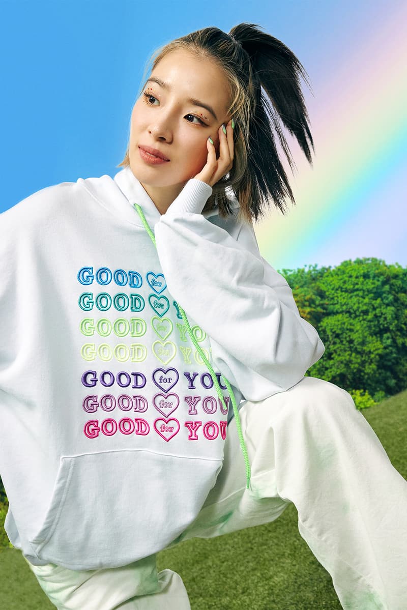 irene kim ireneisgood label spring summer 2021 collection denim jackets hoodies outerwear knitwear pastel tie dye