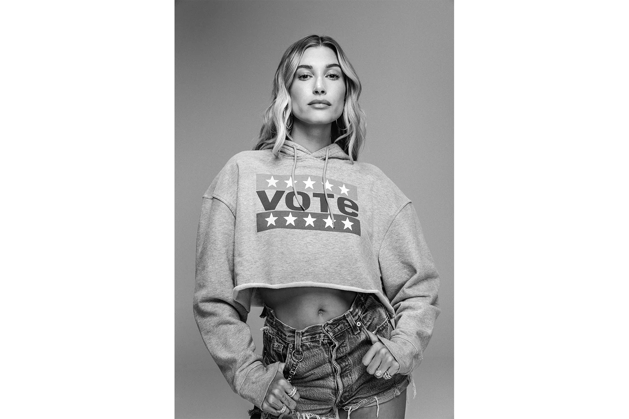 levis election vote campaign public service announcement hailey bieber jaden smith oge egbuonu november 3