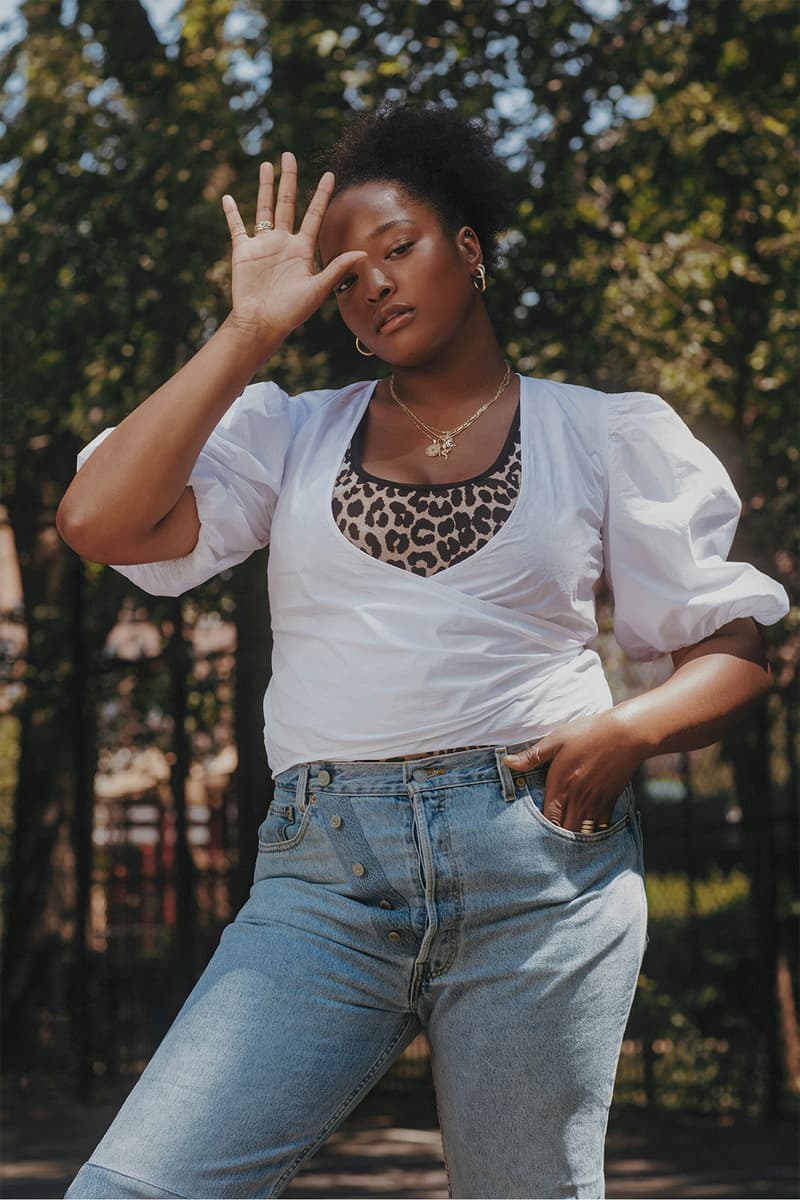 levis ganni denim collaboration rental only love letter 501 jeans sustainability upcycling repeat