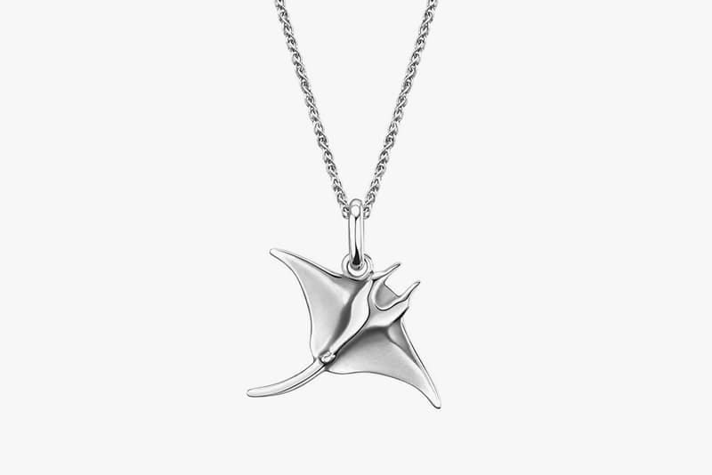 lexie liu collec collaboration jewelry necklace manta ray silver accessories