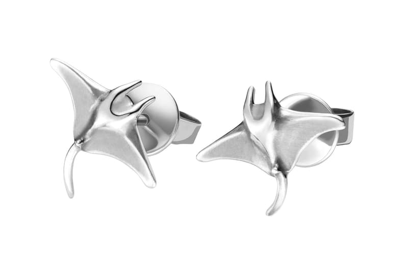 lexie liu collec collaboration jewelry necklace manta ray silver accessories