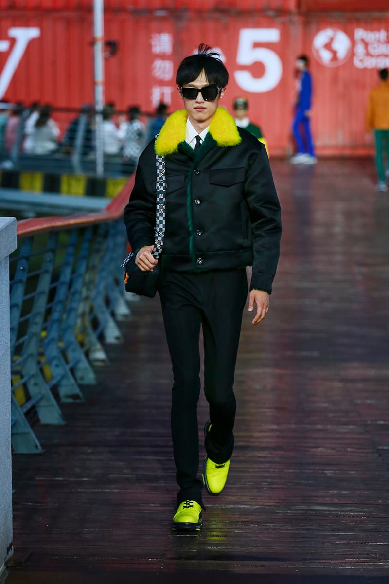 Louis Vuitton Virgil Abloh Spring/Summer 2021 Mens Collection Show Shanghai Coat Green Scorpion
