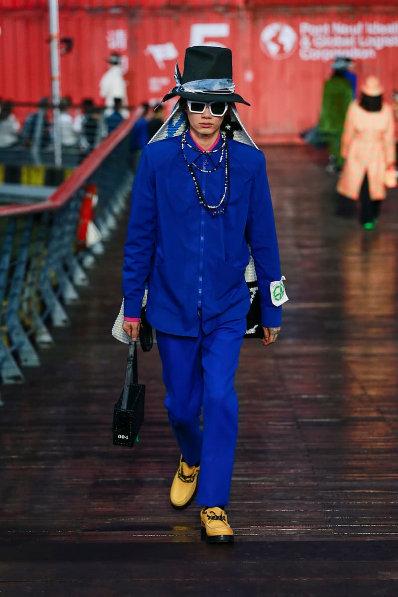 Louis Vuitton Virgil Abloh Spring/Summer 2021 Mens Collection Show Shanghai Coat Green Scorpion