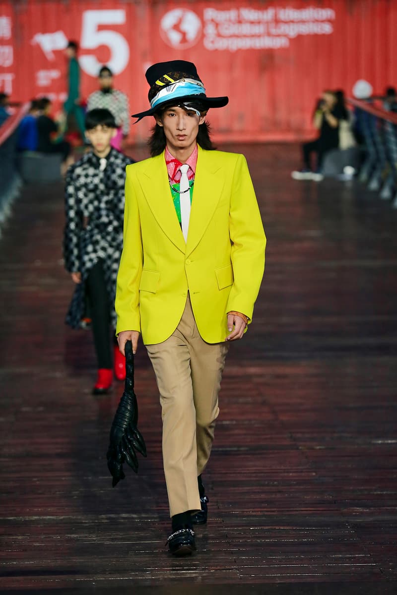 Louis Vuitton Virgil Abloh Spring/Summer 2021 Mens Collection Show Shanghai Coat Green Scorpion