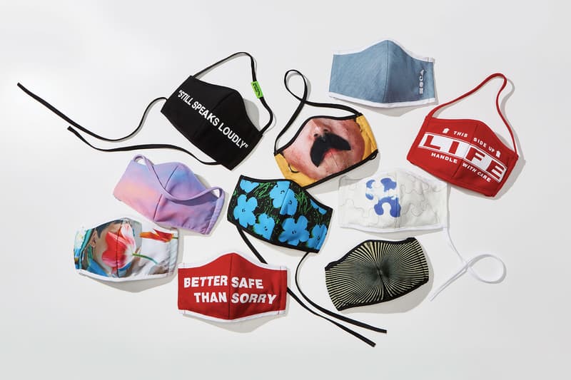 moca los angeles masks artist designed face covering andy warhol virgil abloh yoko ono barbara kruger