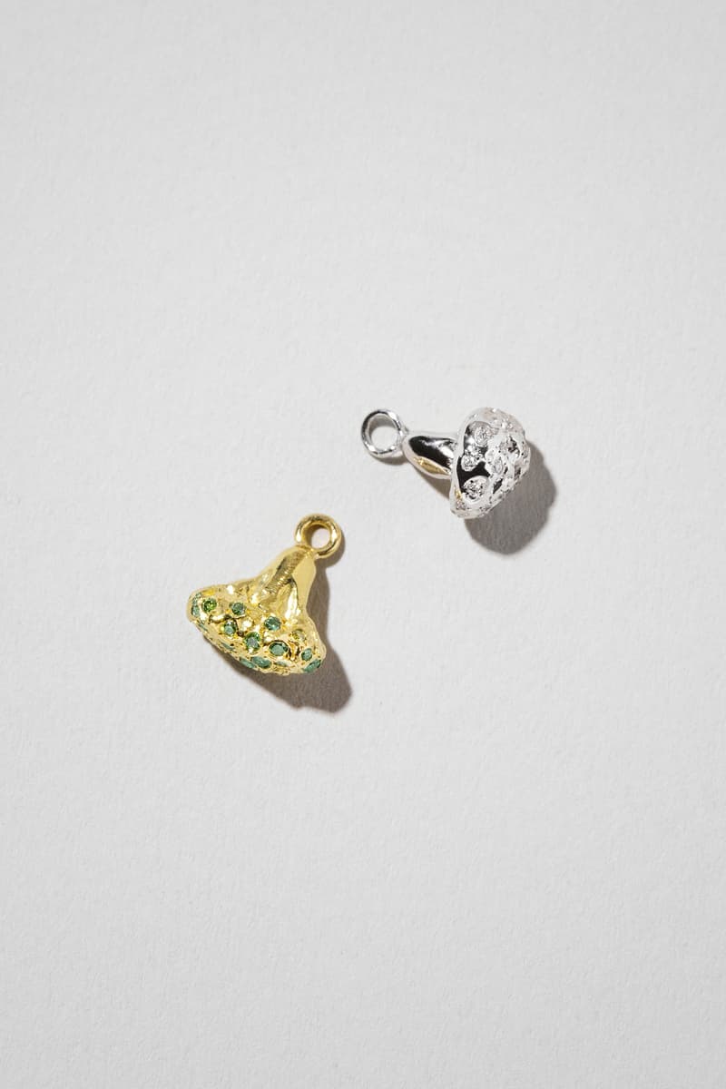 Mociun Fine Foods Luxury Jewelry Charm Collection Small Bites Snacks Shrimp Egg Avocado Asparagus Dumpling
