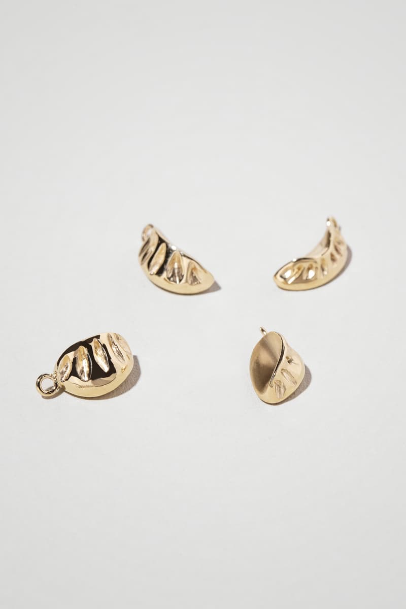 Mociun Fine Foods Luxury Jewelry Charm Collection Small Bites Snacks Shrimp Egg Avocado Asparagus Dumpling