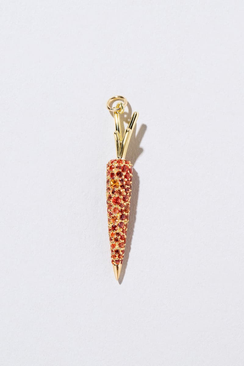 Mociun Fine Foods Luxury Jewelry Charm Collection Small Bites Snacks Shrimp Egg Avocado Asparagus Dumpling