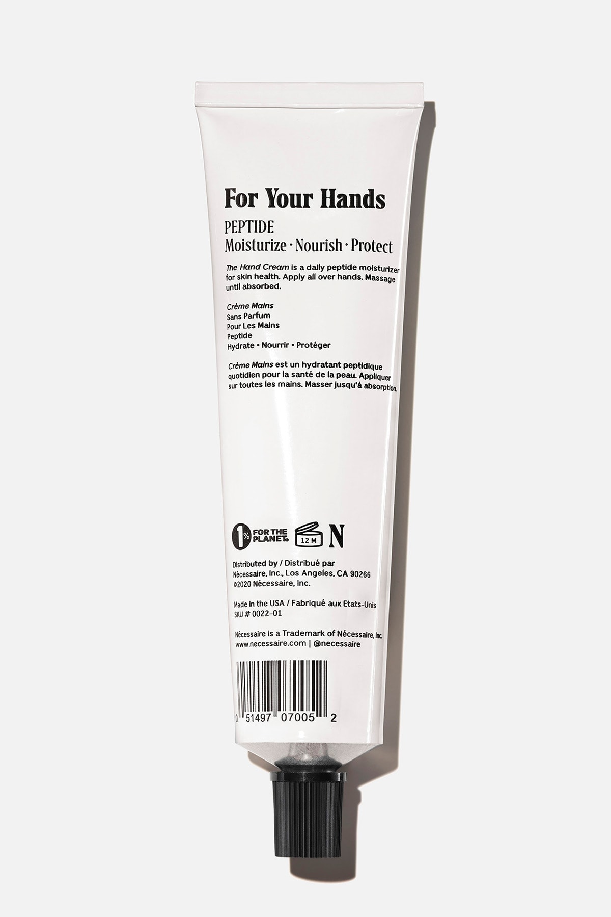 Nécessaire Hand Cream Packaging White