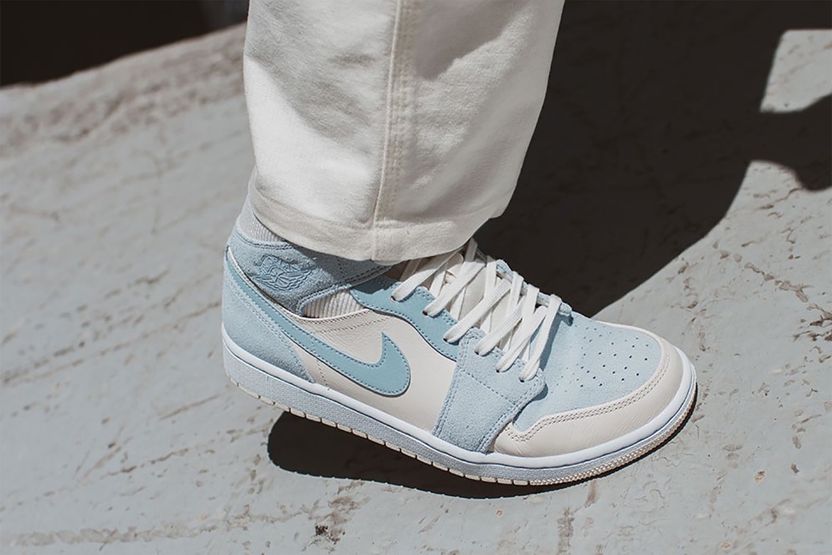 Nike Air Jordan 1 Mid Se Pastel Blue And Yellow Hypebae