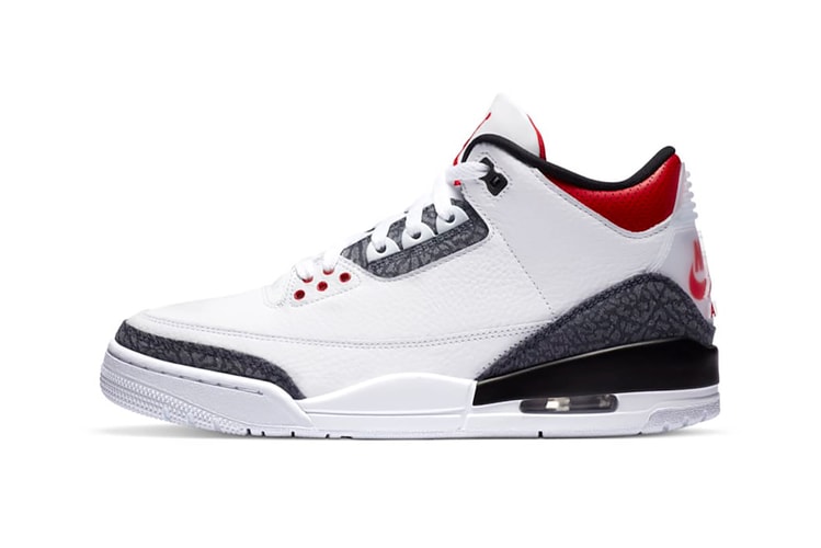 Nike's Air Jordan 3 Combines a Denim Elephant Print With Hints of Fiery Red Hues