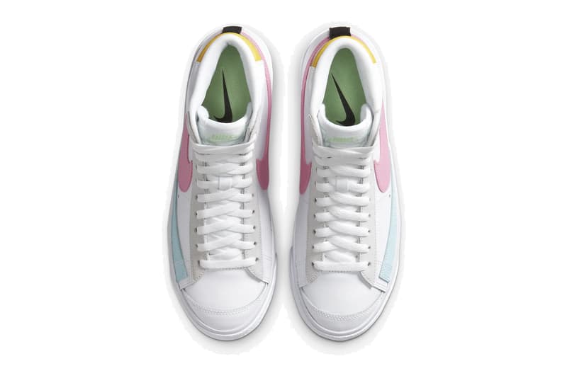 Nike Blazer Mid "Glacier Ice/Pink Glow" Sneaker Release Trainer Pastel Colorful 