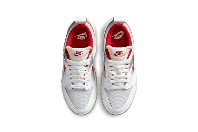 nike dunk low disrupt womens sneakers white red footwear sneakerhead shoes