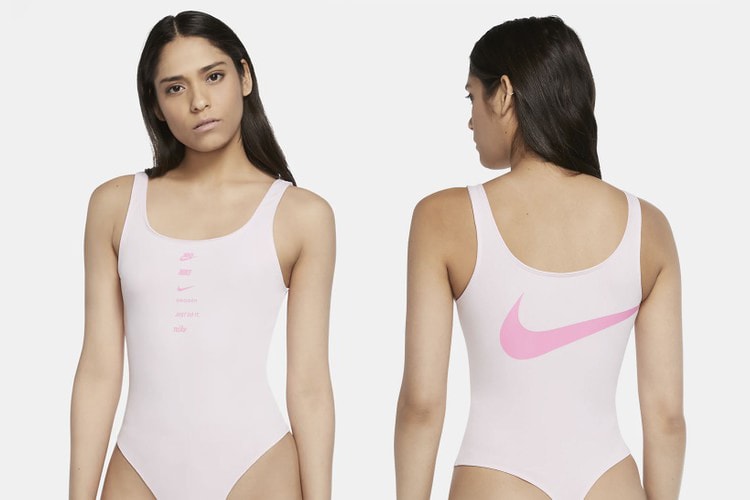 Nike Sportswear Adds Pastel Pink Swoosh Bodysuit to Its Lineup