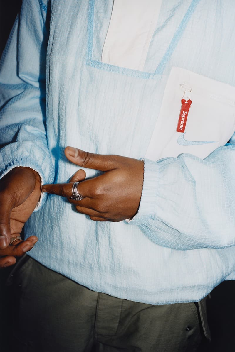 supreme nike fall collaboration release info anoraks hoodies soccer jerseys shorts sweatshirts