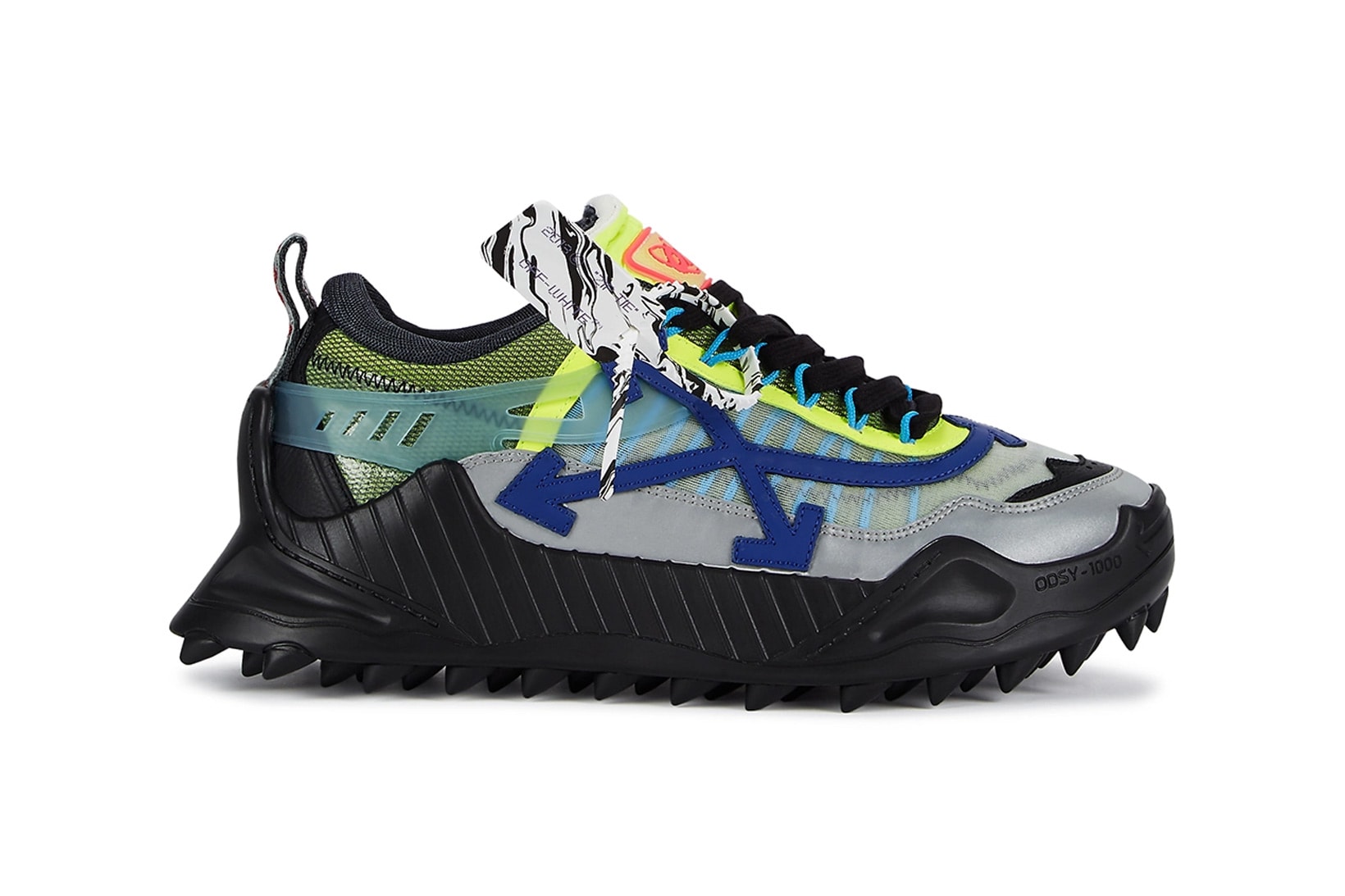 off-white odsy-1000 chunky sneakers new colorways release black blue red virgil abloh