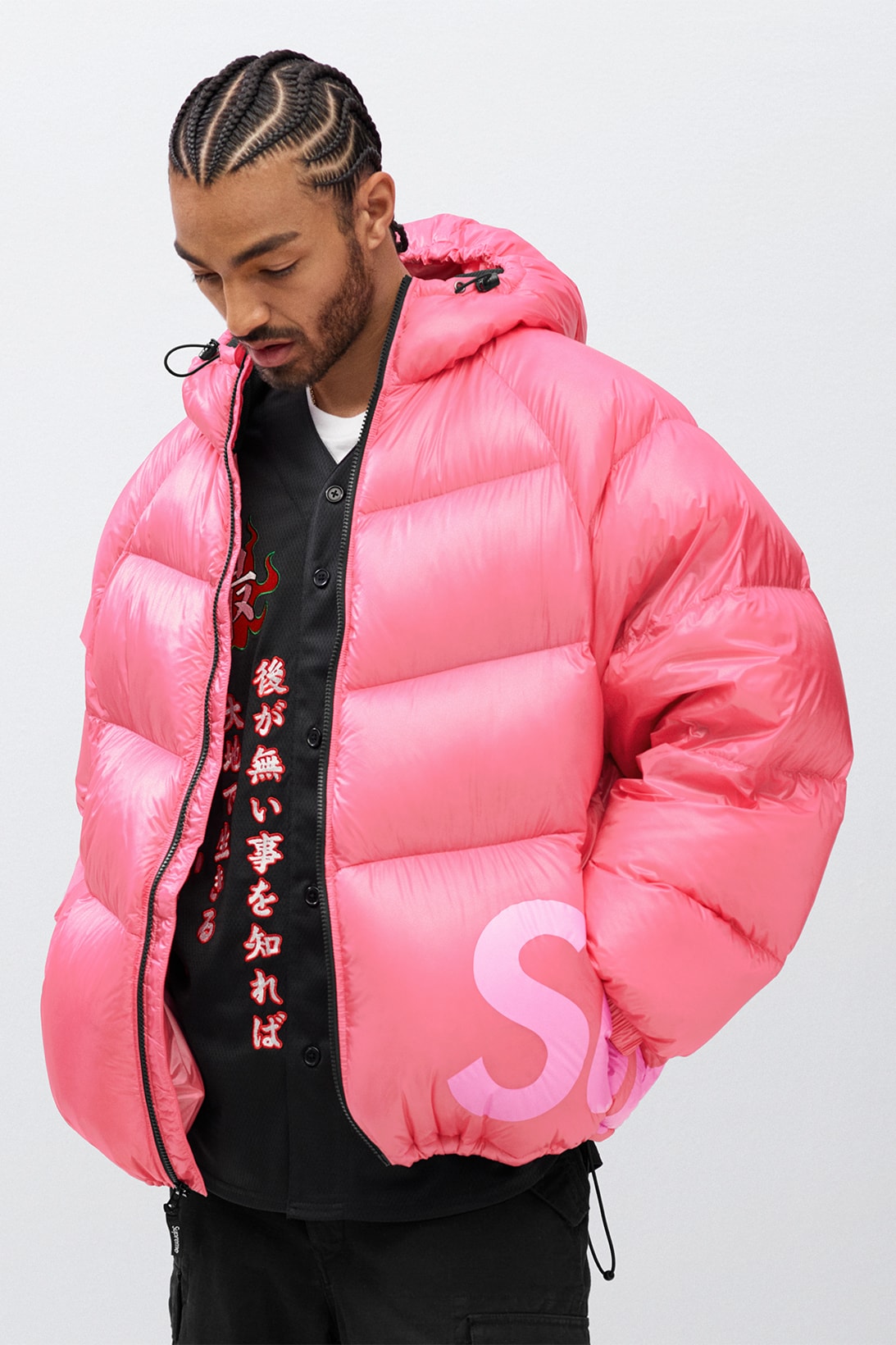 supreme fall winter collection the smurfs outerwear jackets pants pink black denim
