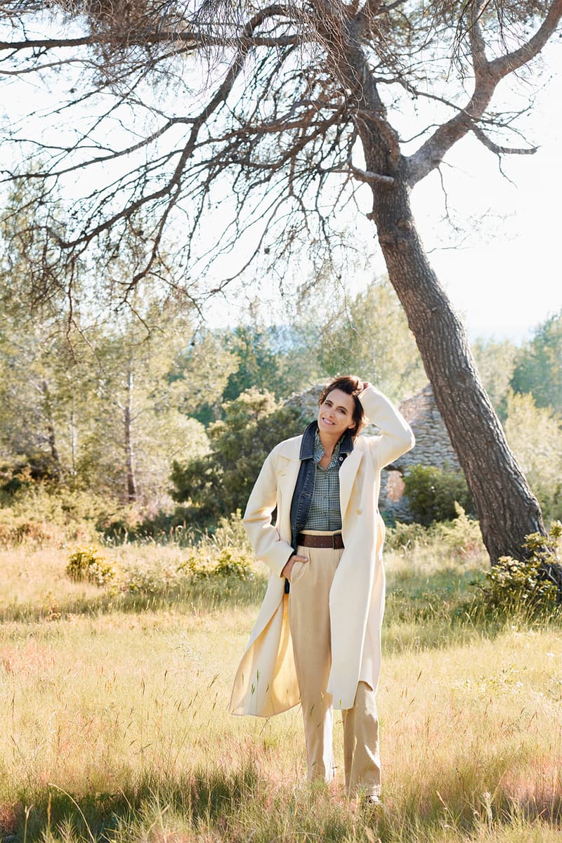 uniqlo ines de la fressange collaboration fall winter dresses skirts jackets campaign