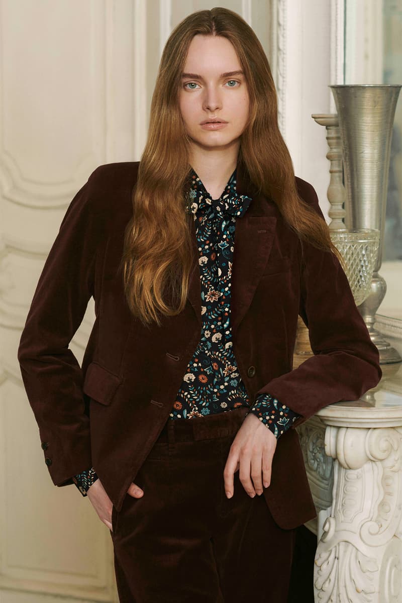 uniqlo ines de la fressange collaboration fall winter dresses skirts jackets campaign