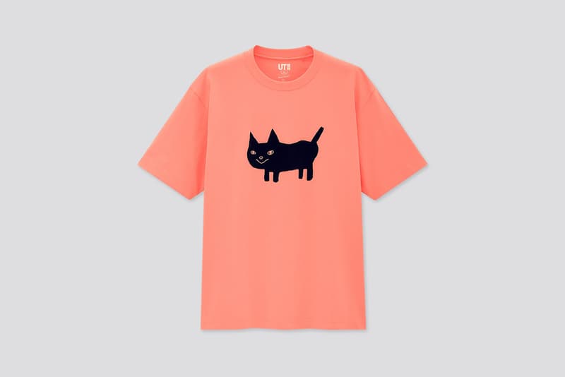uniqlo ut kenshi yonezu collaboration unisex t shirts cats pink blue tees