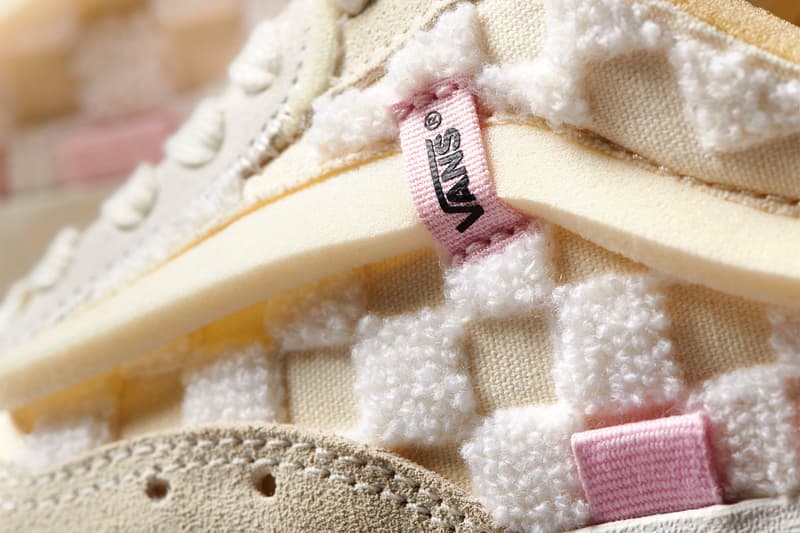 vans chenille pack era old skool cap sneakers off white cream footwear shoes pink
